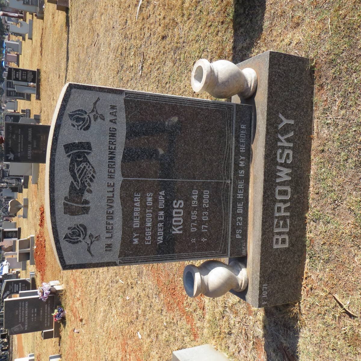 BEROWSKY Koos 1940-2000