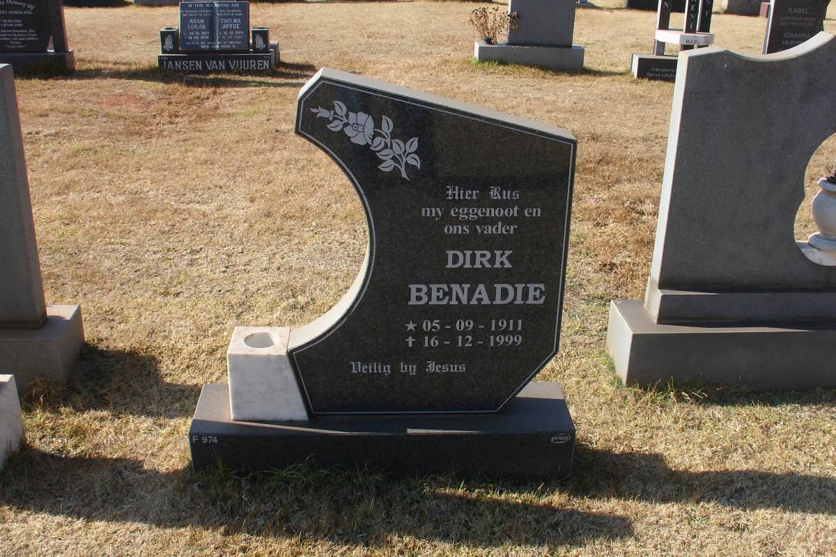BENADIE Dirk 1911-1999
