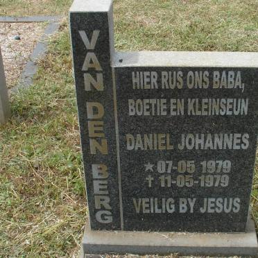 BERG Daniel Johannes, van den 1979-1979