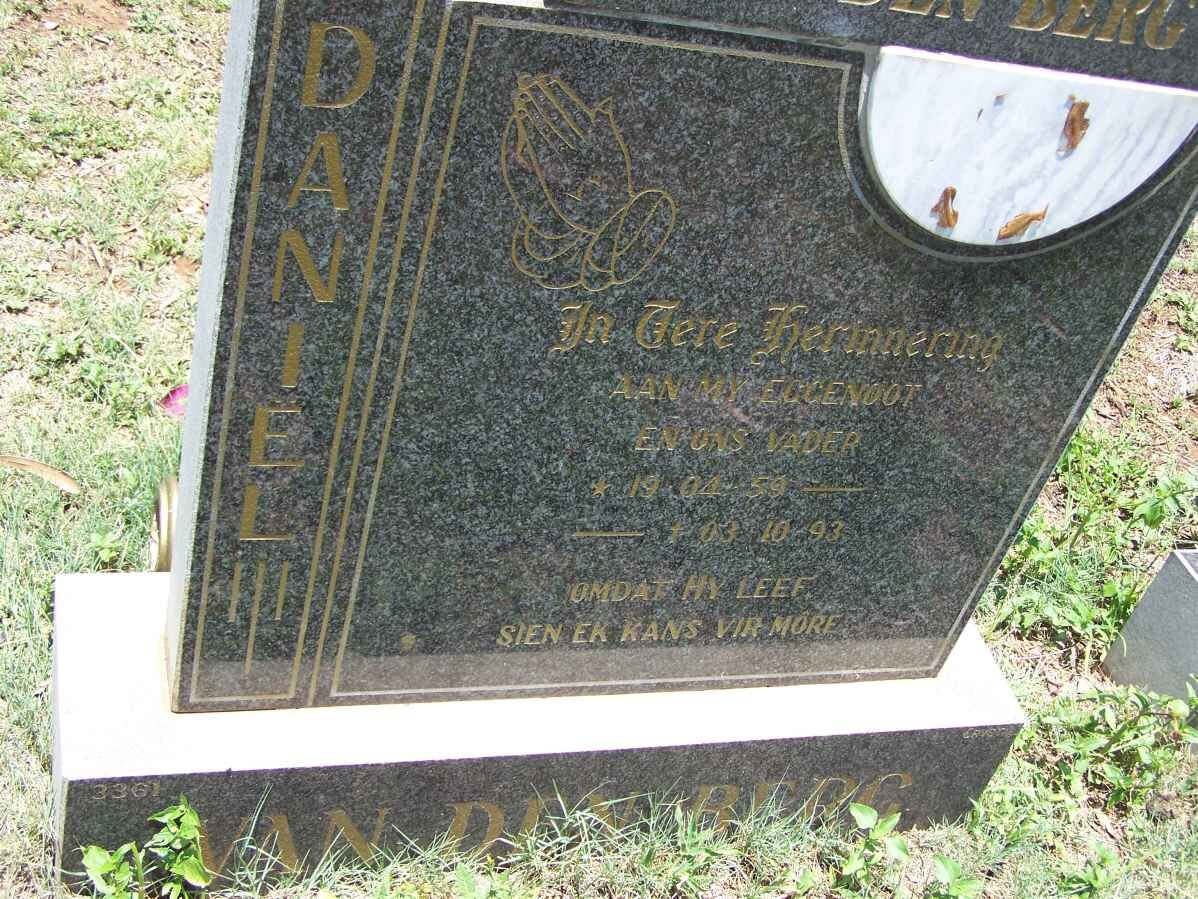 BERG Daniel, van den 1959-1993