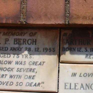 BERGH H.P. -1953 :: KNIGHT Arthur James 1887-1954