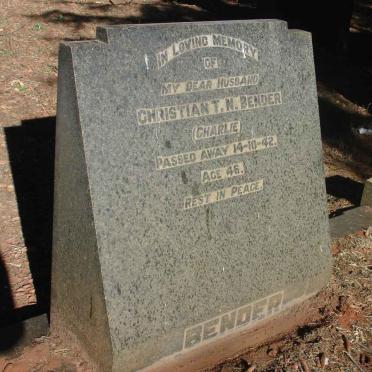 BENDER Christian T.N. -1942