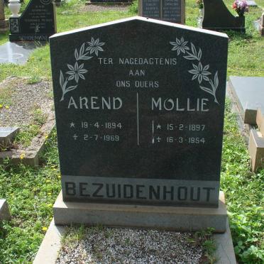 BEZUIDENHOUT Arend 1894-1969 &amp; Mollie 1897-1954