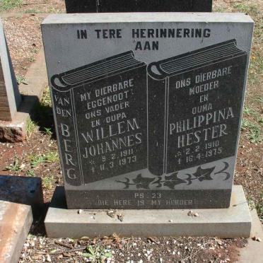 BERG Willem Johannes, van den 1911-1973 &amp; Philippina Hester 1910-1975