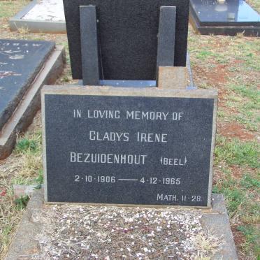 BEZUIDENHOUT Gladys Irene nee BEEL 1906-1965