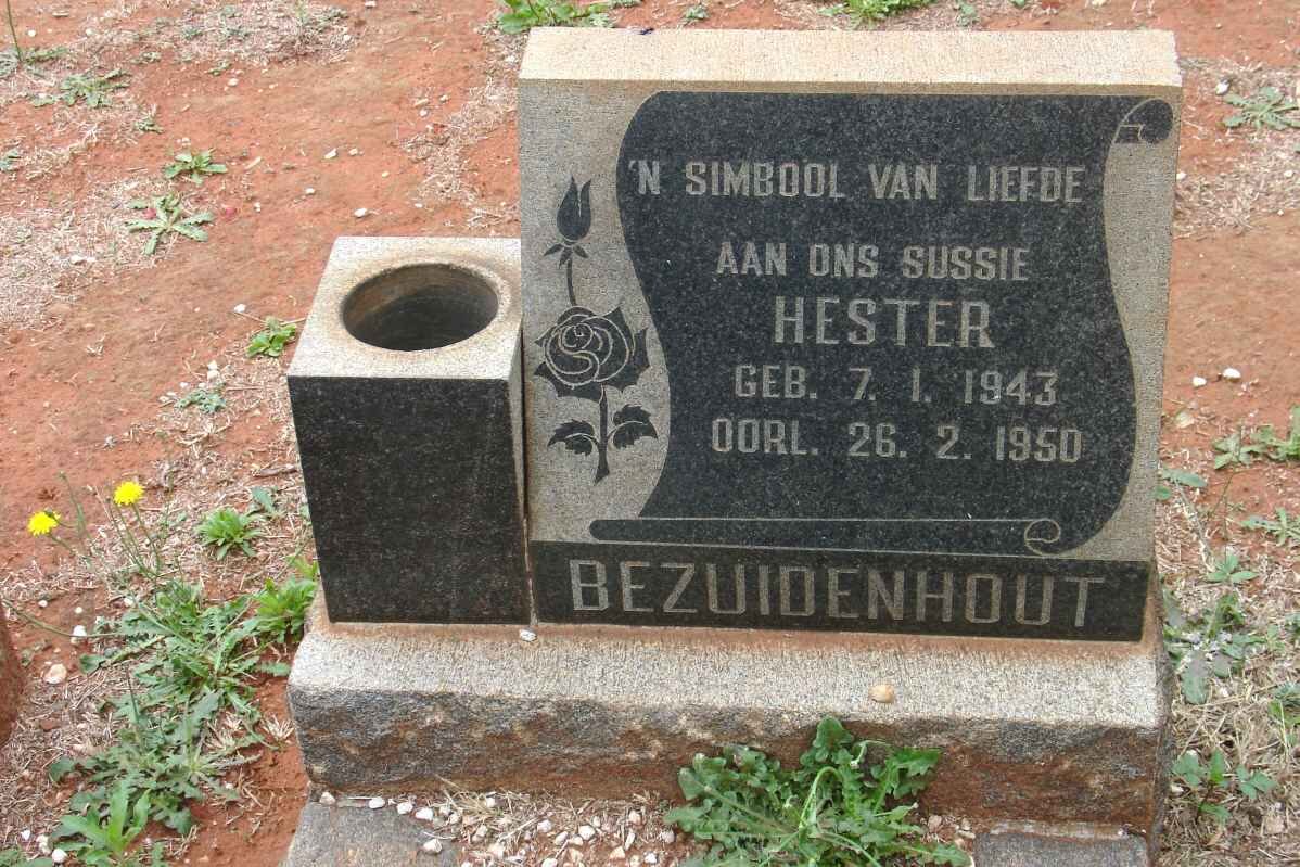 BEZUIDENHOUT Hester 1943-1950