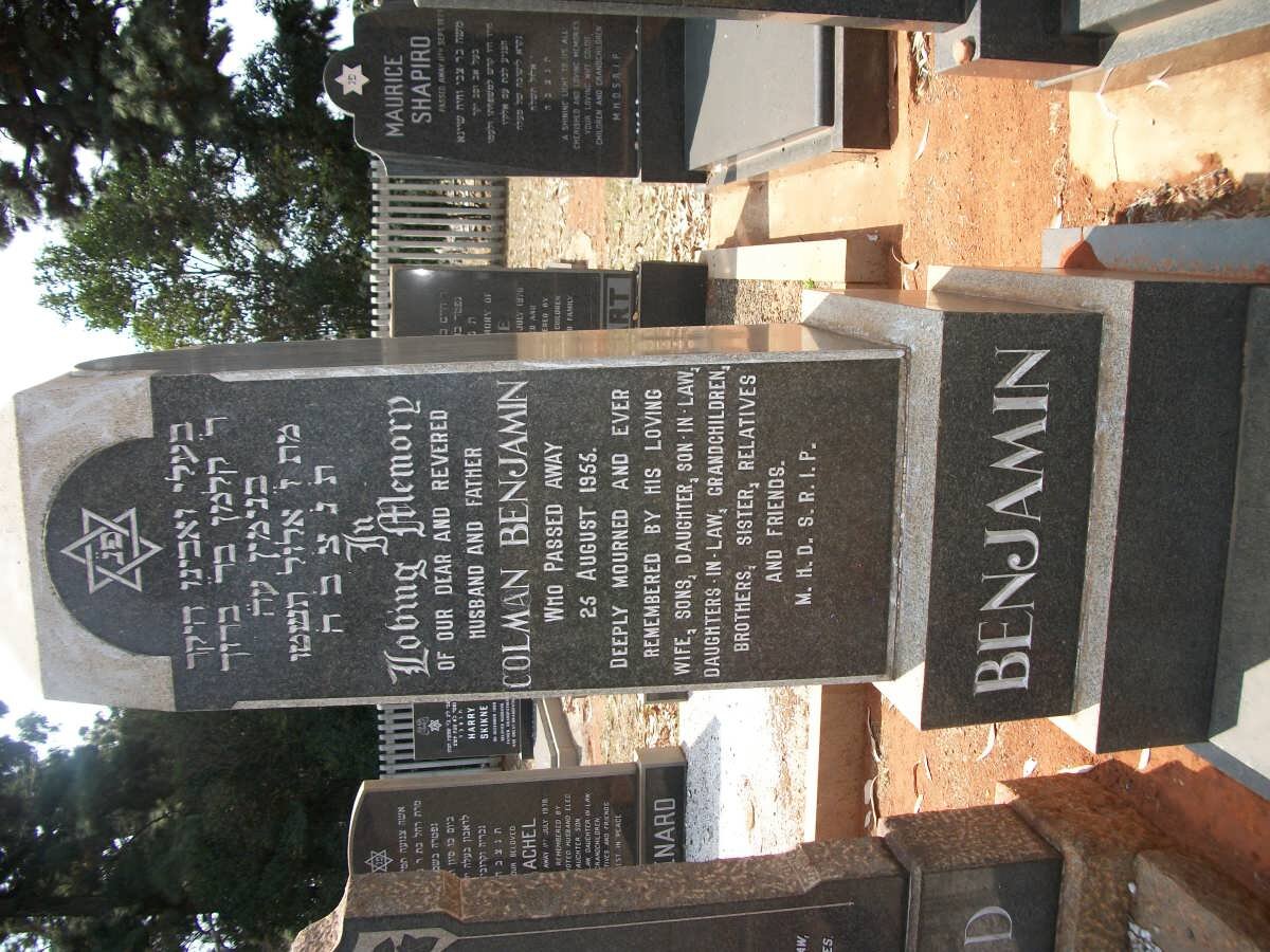 BENJAMIN Colman -1955