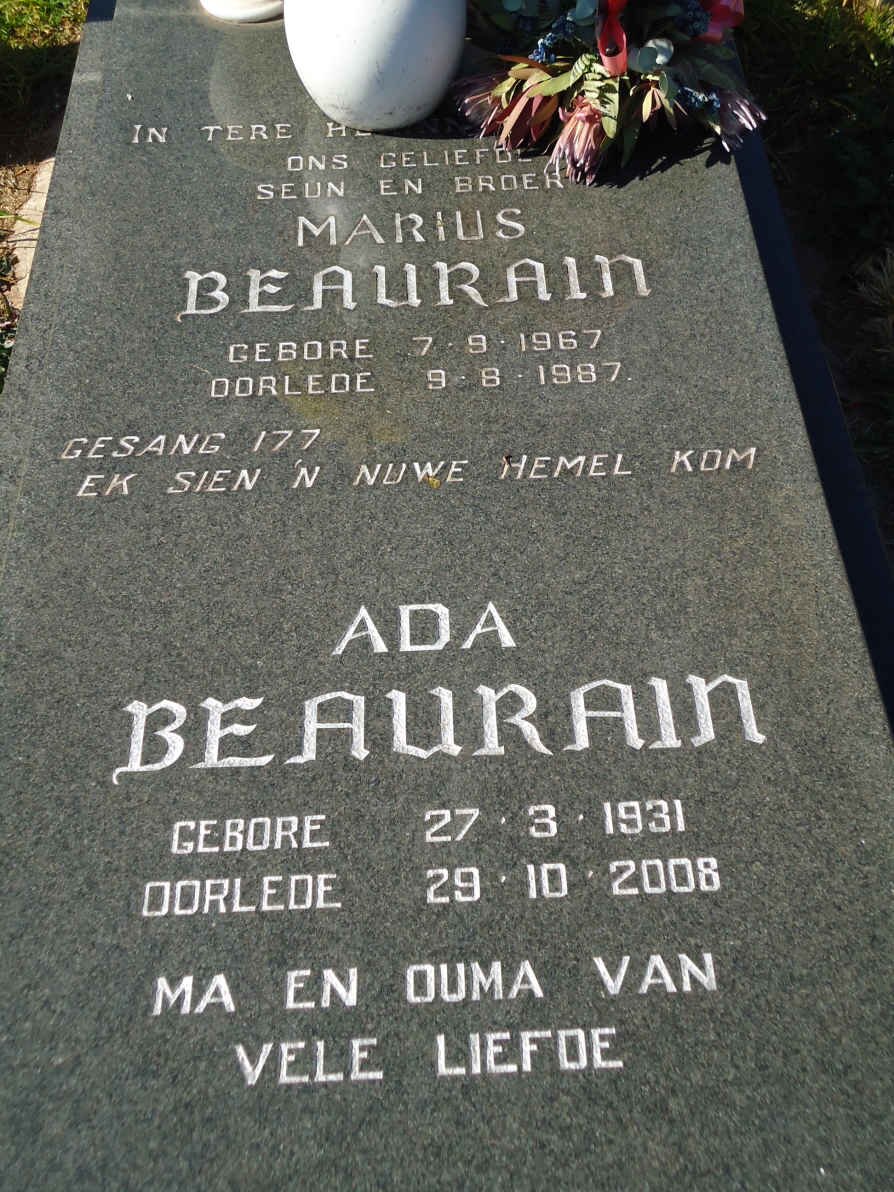 BEAURAIN Marius 1967-1987  :: BEAURAIN Ada 1931-2008