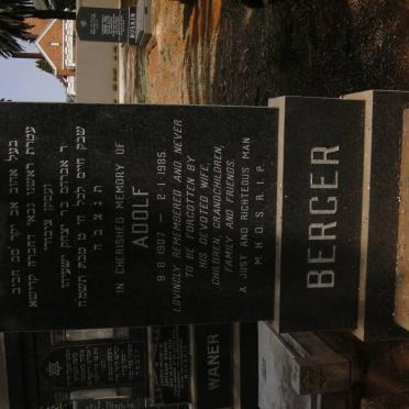 BERGER Adolf 1907-1985