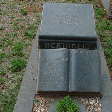 BERTOGLIO Maria -1959 :: BERTOGLIO Alexander Hugo Boni -1975