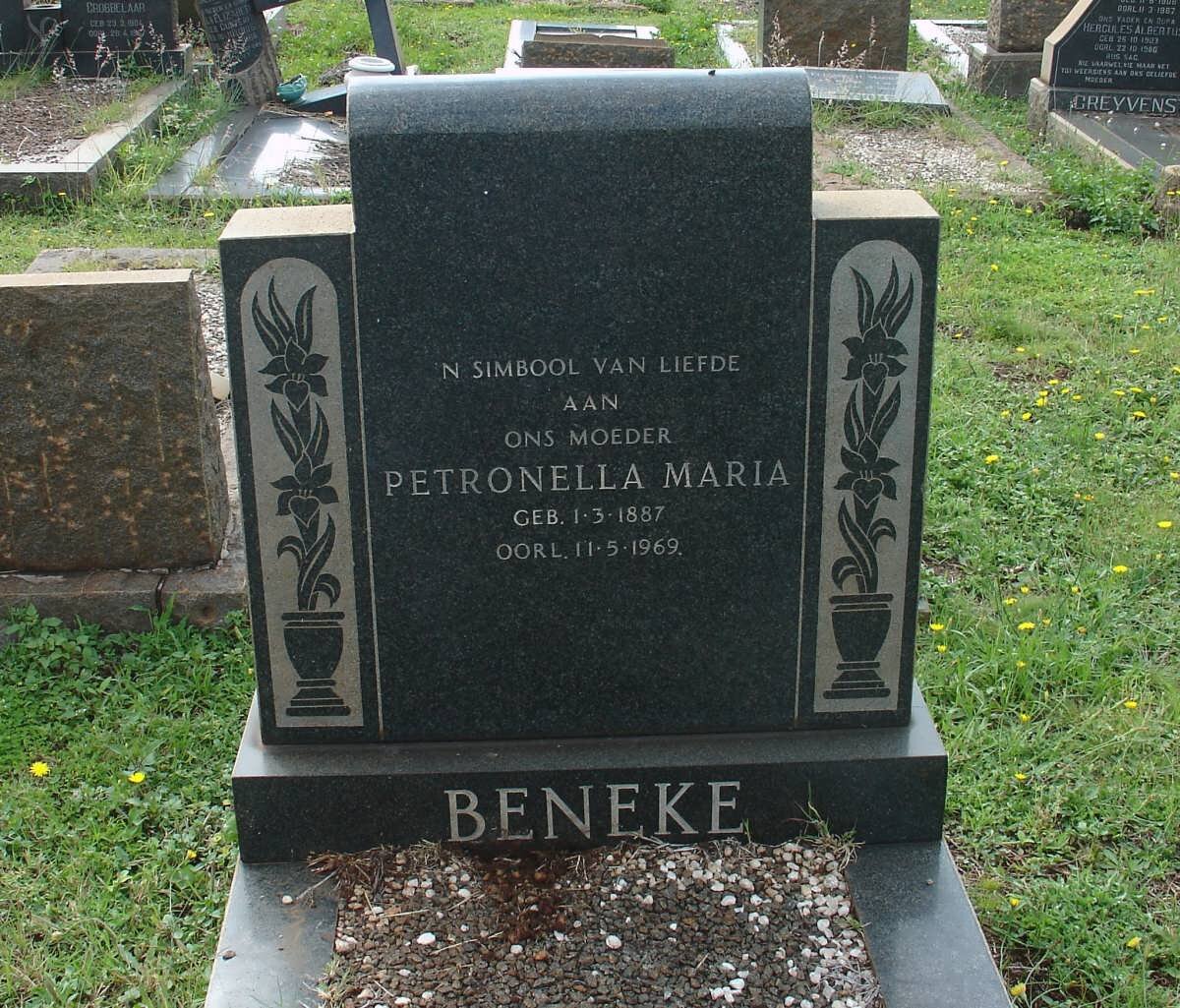 BENEKE Petronella Maria 1887-1969