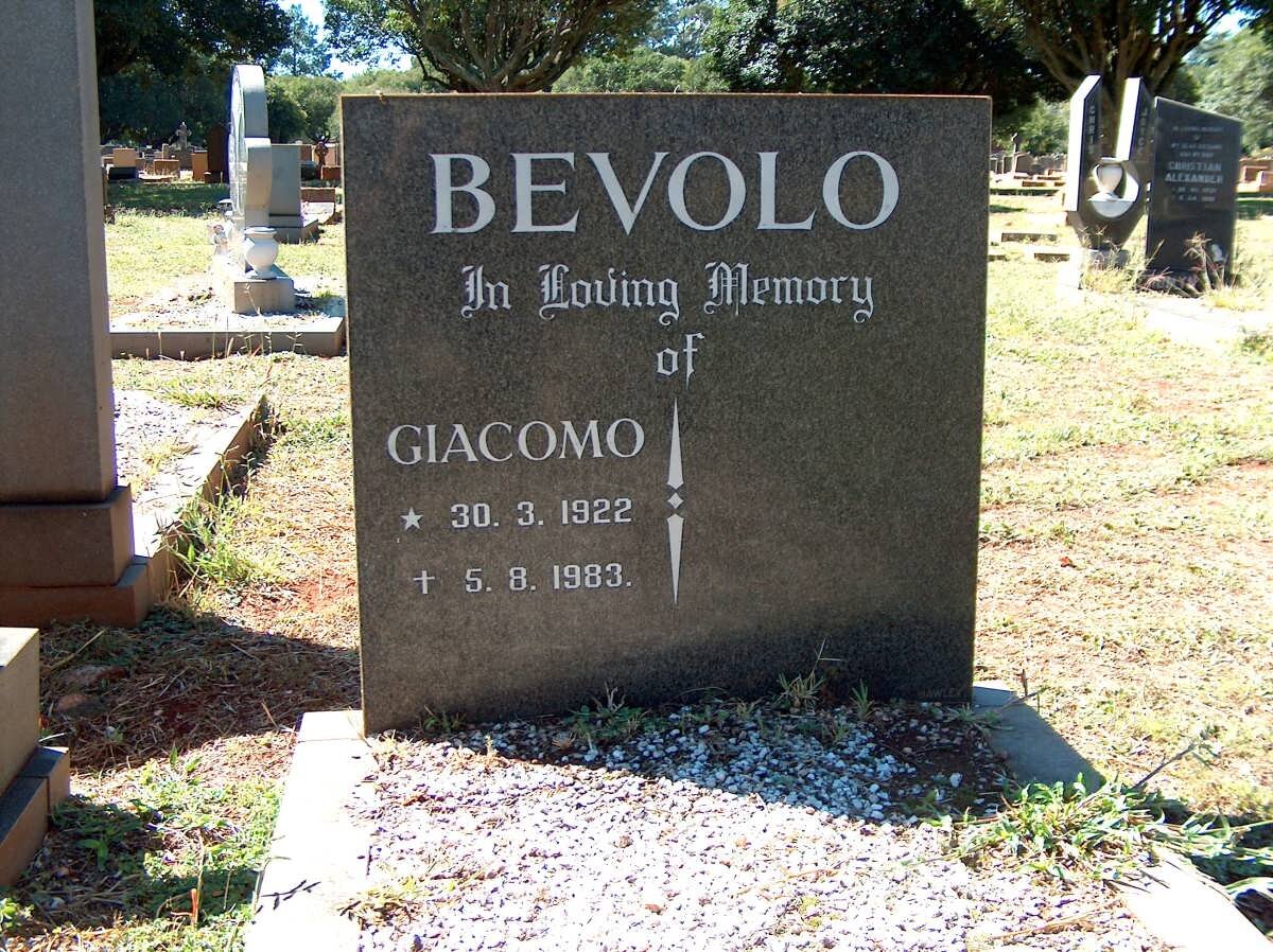 BEVOLO Giacomo 1922-1983