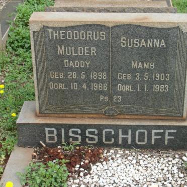 BISSCHOFF Theodorus Mulder 1898-1966 &amp; Susanna 1903-1983