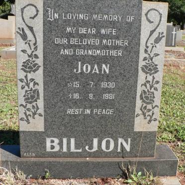 BILJON Joan 1930-1981