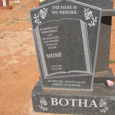 BOTHA Meisie 1956-2010