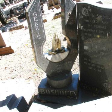BOSHOFF Gerhardus Johannes 1946-1988