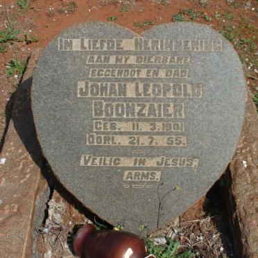 BOONZAAIER Johan Leopold 1901-1955