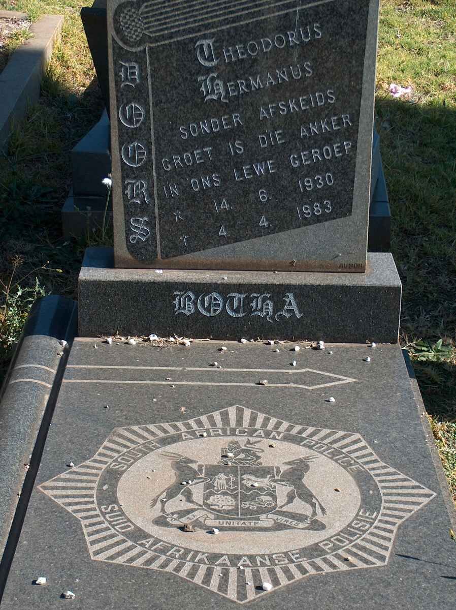 BOTHA Theodorus Hermanus 1930-1983