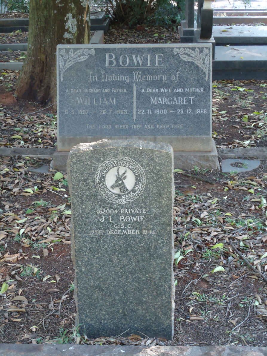 BOWIE William 1897-1963 &amp; Margaret 1900-1986 :: BOWIE J.L. -1942