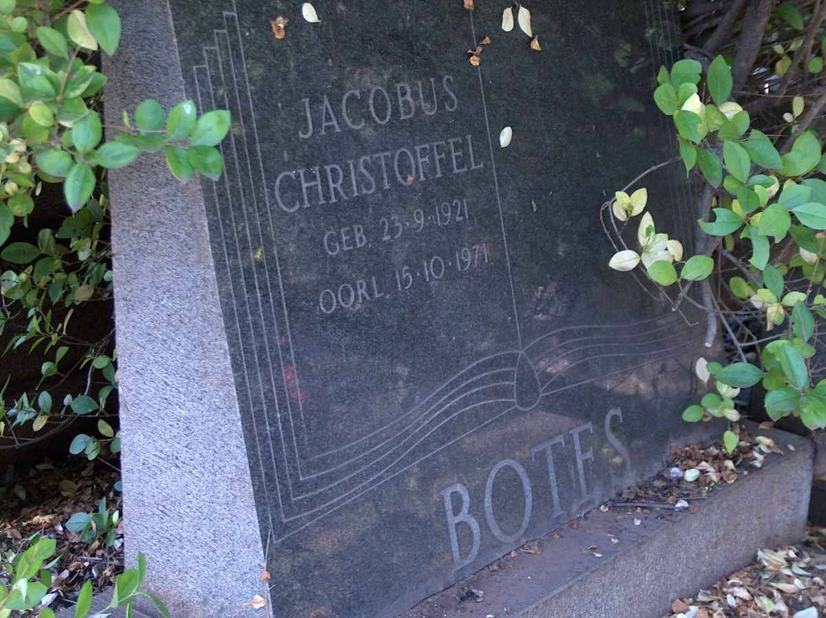 BOTES Jacobus Christoffel 1921-1971