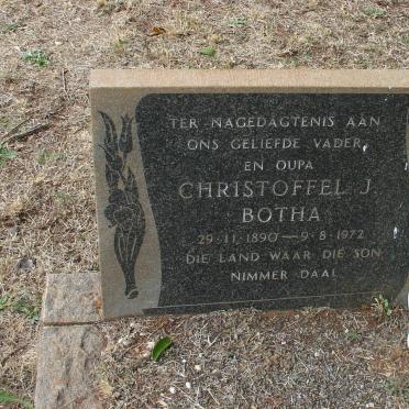 BOTHA Christoffel J. 1890-1972