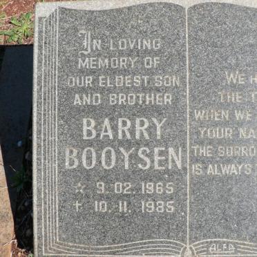 BOOYSEN Barry 1965-1985