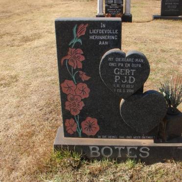 BOTES Gert P.J.D. 1931-2001