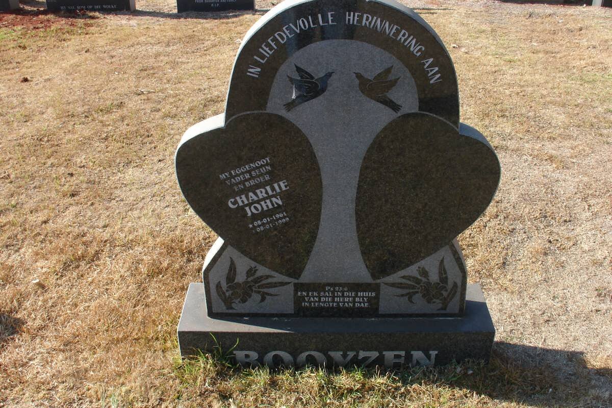 BOOYZEN Charlie John 1961-1999
