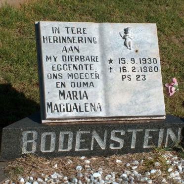 BODENSTEIN Maria Magdalena 1930-1980