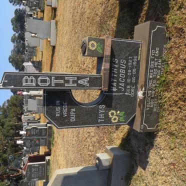 BOTHA Matthys Jacobus 1927-1996