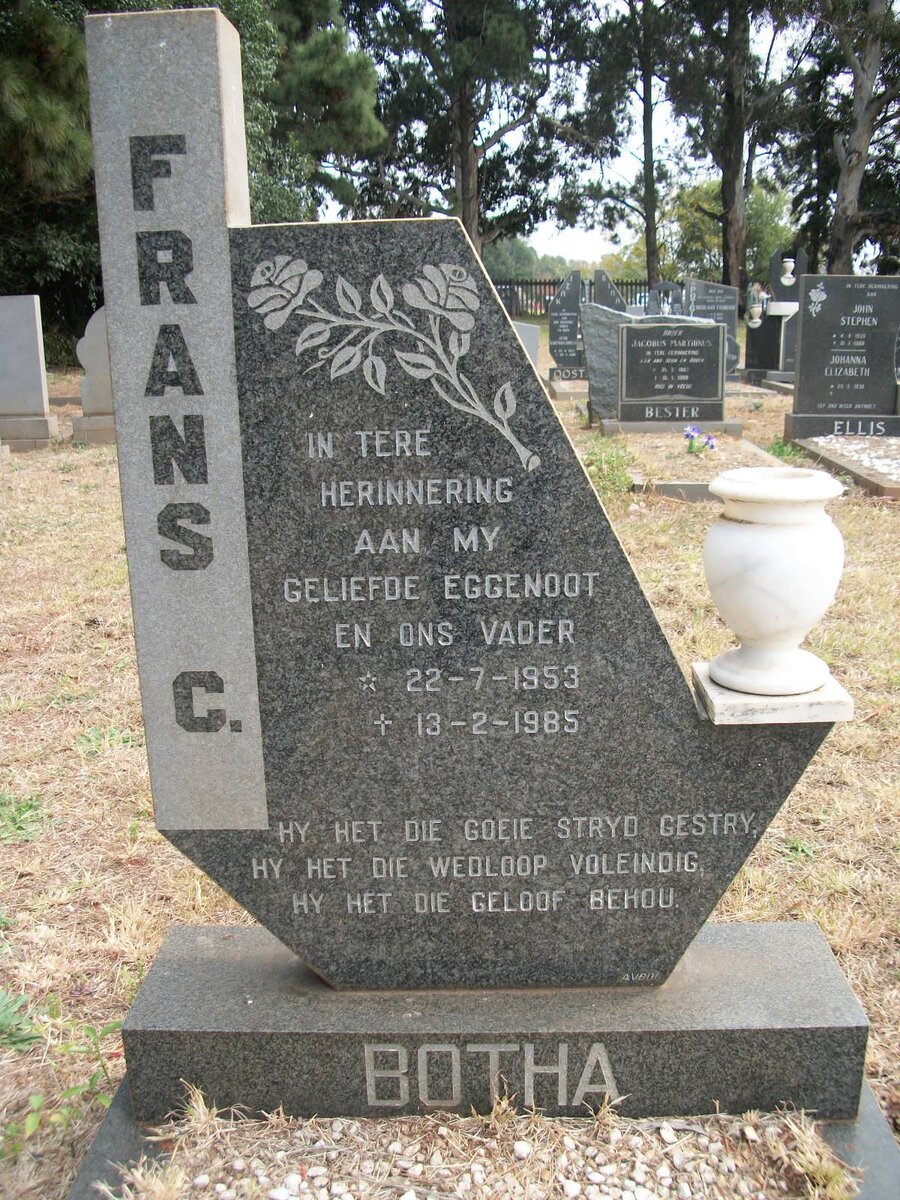 BOTHA Frans C. 1953-1985