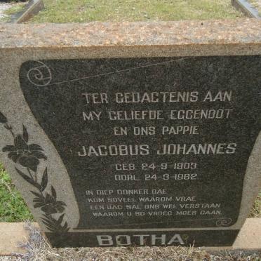 BOTHA Jacobus Johannes 1903-1982