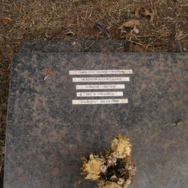 BOTHA Charlotte Yvonne H.M. 1943-2006