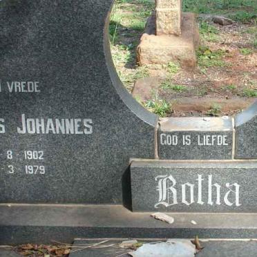 BOTHA Marthinus Johannes 1902-1979 &amp; Marie JANSEN VAN VUUREN 1915-1995