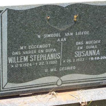 BOOYSEN Willem Stephanus 1924-1992 &amp; Susanna 1937-2004
