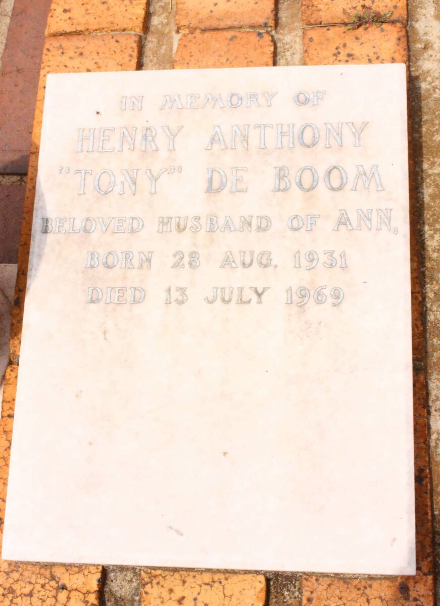 BOOM Henry Anthony, de 1931-1969