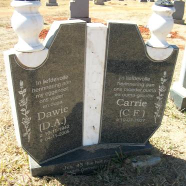 BOTHA D.A. 1942-2005 &amp; C.F. 1927-