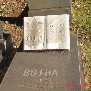 BOTHA Gideon 1956-1979