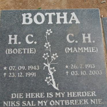 BOTHA C.H. 1913-2003 :: H.C. 1943-1991