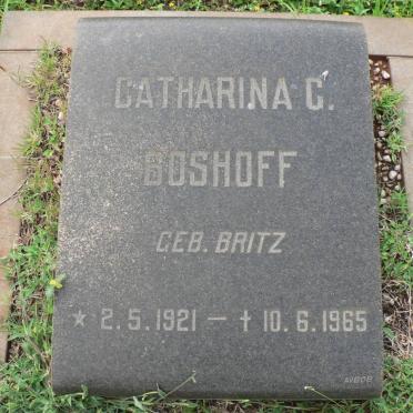 BOSHOFF Catharina G. nee BRITZ 1921-1965