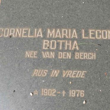 BOTHA Cornelia Maria Leconna nee VAN DEN BERGH 1902-1976