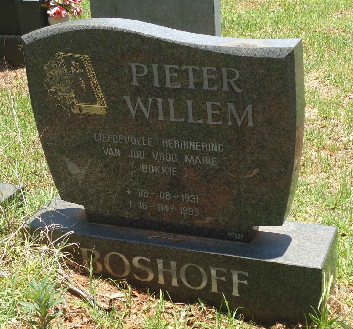 BOSHOFF Pieter Willem 1931-1993