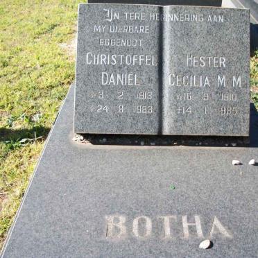 BOTHA Christoffel Daniel 1913-1983 &amp; Hester Cecilia M.M. 1910-1985