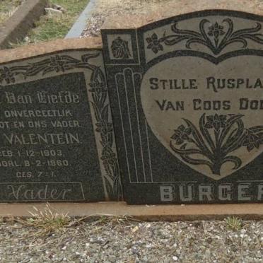 BURGER Jan Valentein 1903-1960