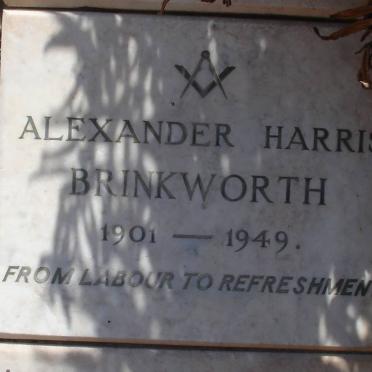 BRINKWORTH Alexander Harris 1901-1949