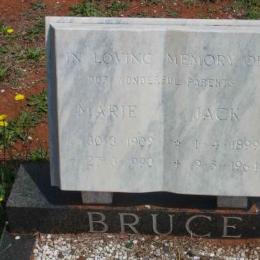 BRUCE Jack 1899-1964 &amp; Marie 1909-1990