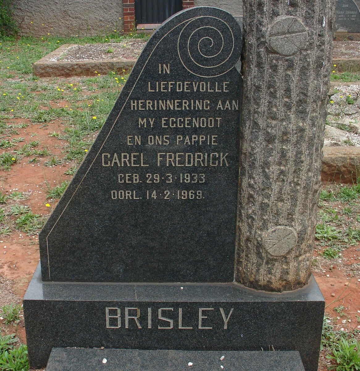 BRISLEY Carel Fredrick 1933-1969