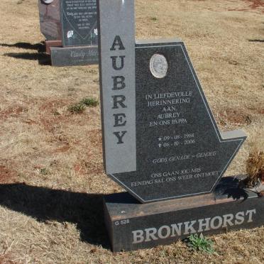 BRONKHORST Aubrey 1968-2006