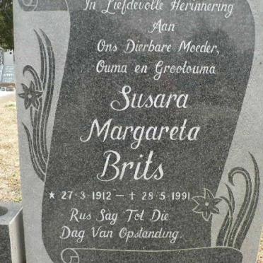 BRITS Susara Margareta 1912-1991