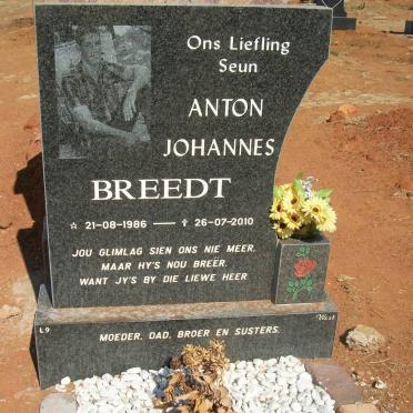 BREEDT Anton Johannes 1986-2010